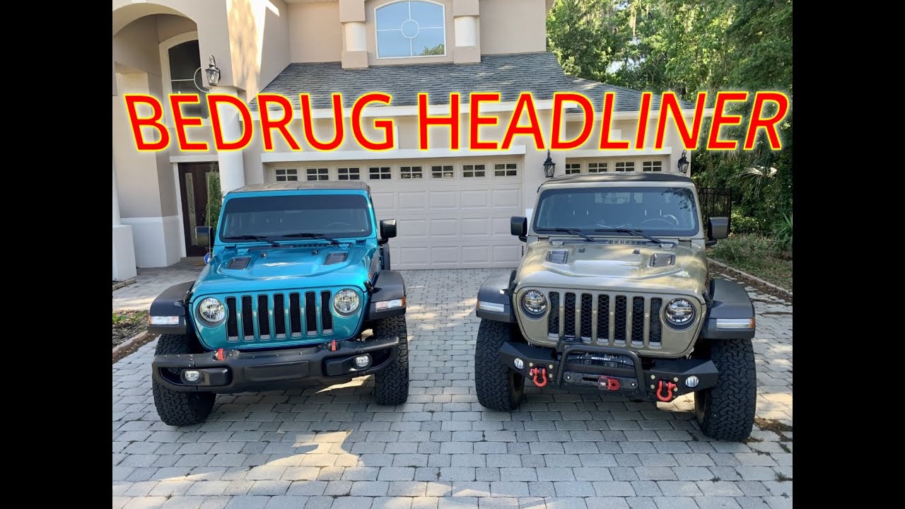 Bedrug Headliner for Jeep JL Wrangler Rubicon Two Door - Does it make a  difference? EP29 - YouTube