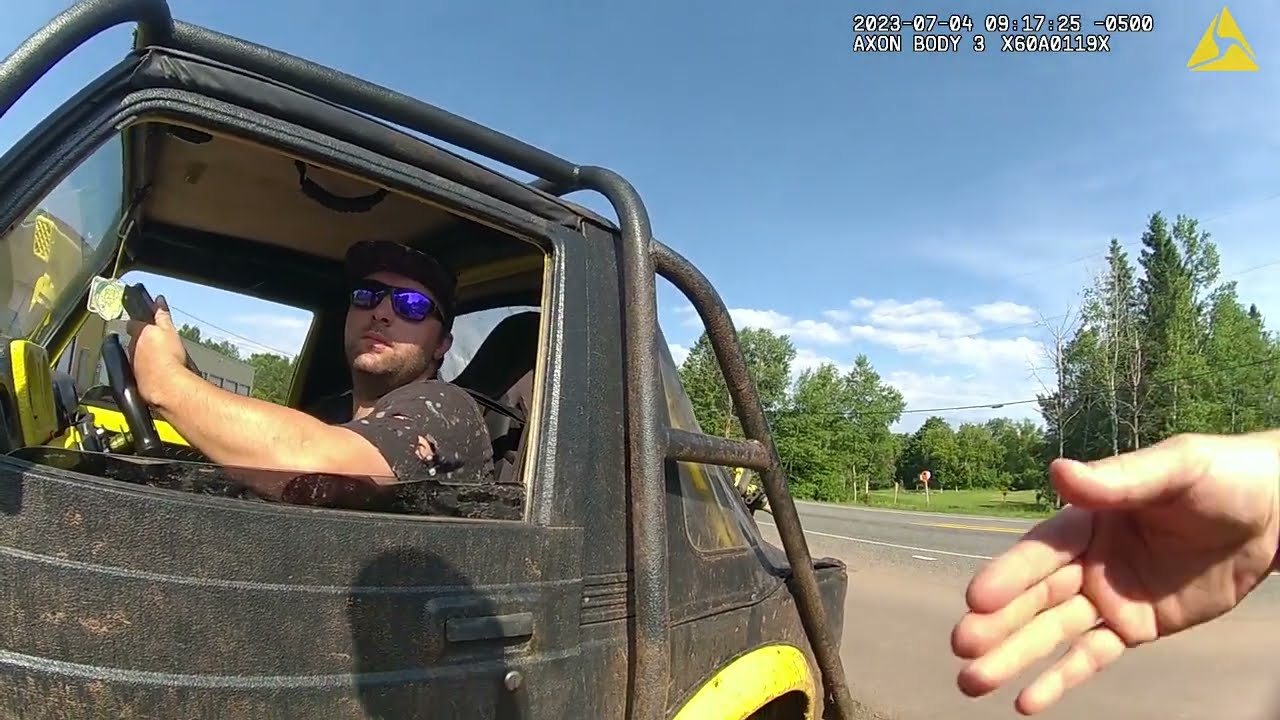 City of Ironwood Michigan runs me off the road and doesn't know there 4x4 orv laws