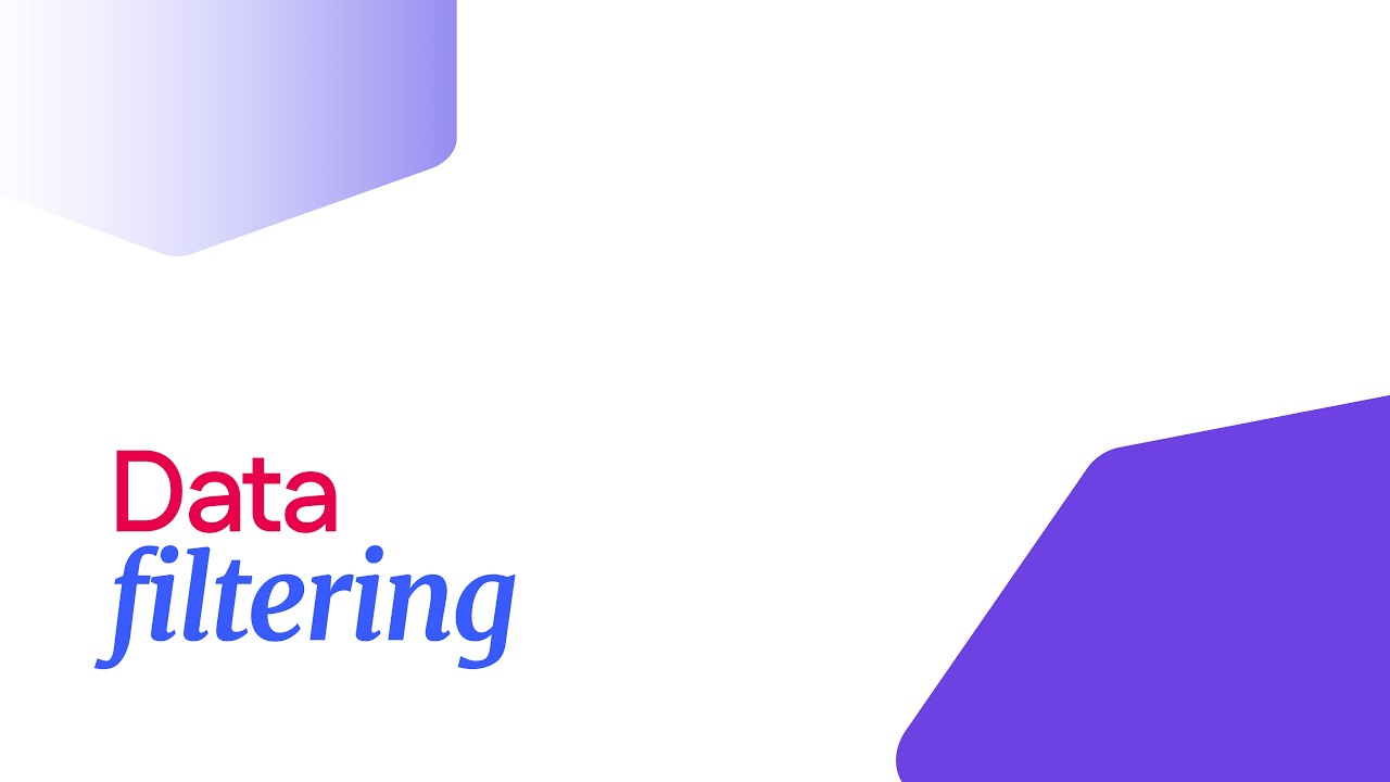 Data filtering  - Building with data | Betty Blocks