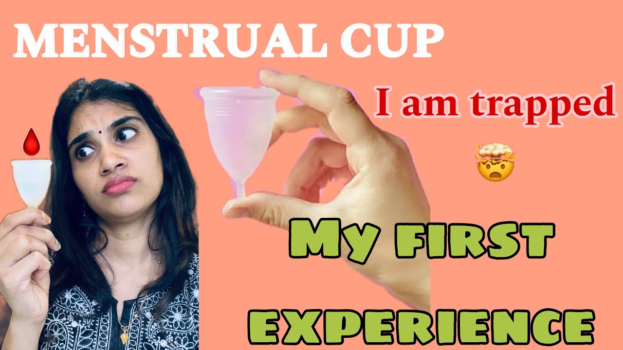 Menstrual cup🩸 My first time experience🥺 I am trapped 🤯using