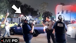 WE MADE IT ON LIVE TV!! CAR MEET GONE WILD!! *LIVE PD*