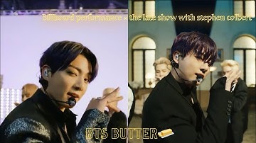 Billboard × the late show with stephen colbert Bts butter performance🧈