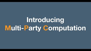 Introduction to Secure MPC 1 of 3