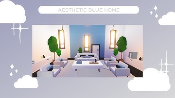Container House - Aesthetic Blue Luxury Home Speed Build 🦋 Roblox Adopt Me!