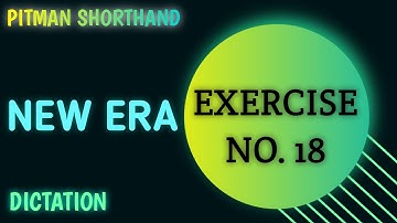 Exercise No. 18, New Era Dictation || Pitman Shorthand || #signatureinstitute #dictation New Era