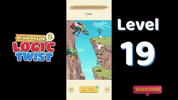 Brain Puzzle 2 Logic Twist Level 19 - Cliff Rescue 🧠 | Walkthrough | SolutionGuruji