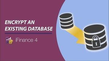 iFinance 4 - Encrypt an existing database (Encryption)