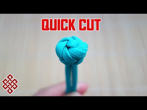 How to Tie a King's Crown Button Knot Tutorial Quick Cut