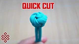 How to Tie a King's Crown Button Knot Tutorial Quick Cut