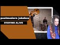 TENOR REACTS TO POSTMODERN JOKEBOX feat. WILD BILL - STAYING ALIVE