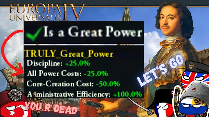 EU4 but GREAT POWERS ARE ACTUALLY GREAT - EU4 AI Only Timelapse