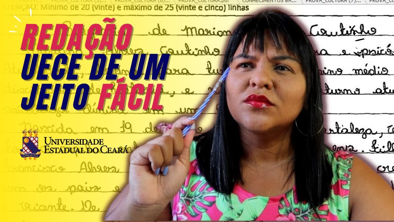 APRENDA AGORA A ESCREVER REDAÇÃO UECE