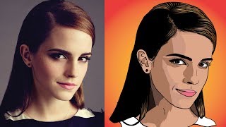 Cartoon Stars Drawing Emma Watson -  How to Cartoon