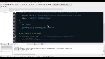 Decimal a binario con ciclos