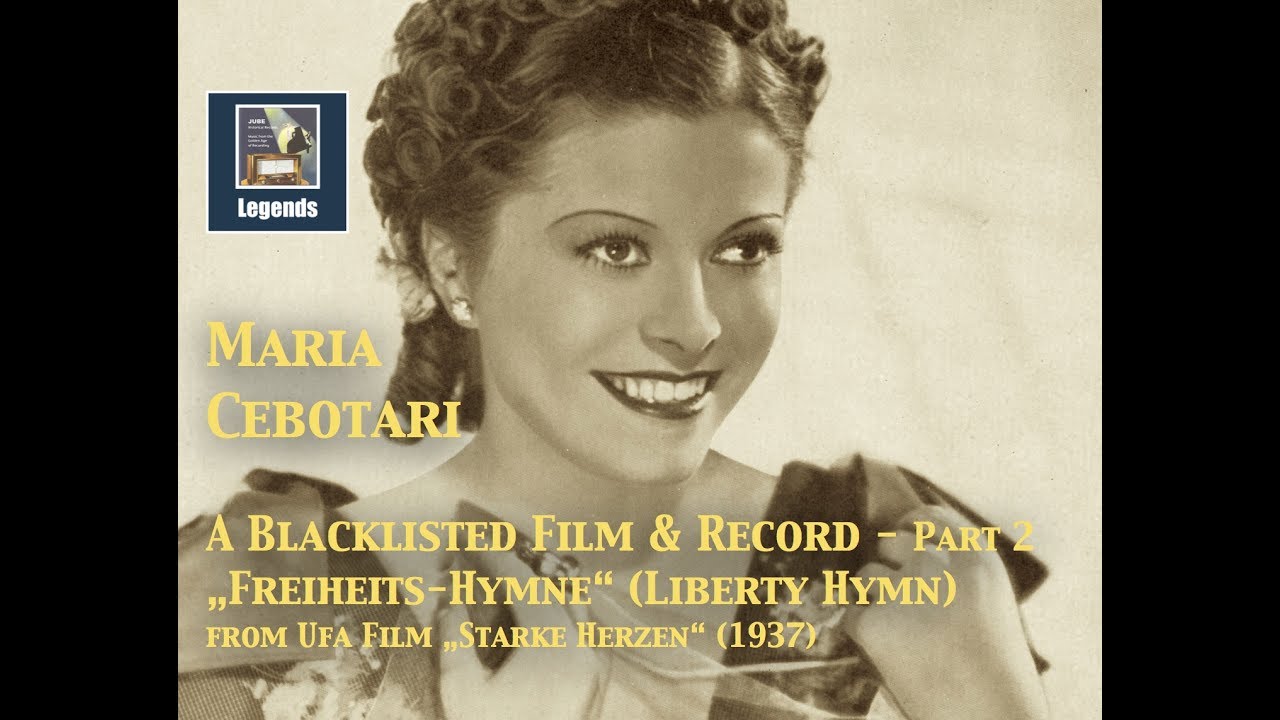 Maria Cebotari: A blacklisted  record, Part 2: "Freiheits-Hymne" from "Starke Herzen" (1937) HD