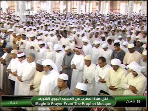 مغرب الثلاثاء 19 شعبان 1435 للشيخ علي الحذيفي 