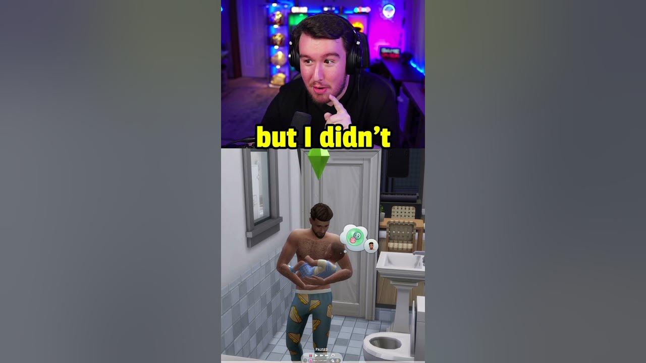 The moment I realised that babies in The Sims 4 can now throw up after