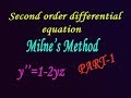 Milne's Method second order differential equation best example(PART-1)