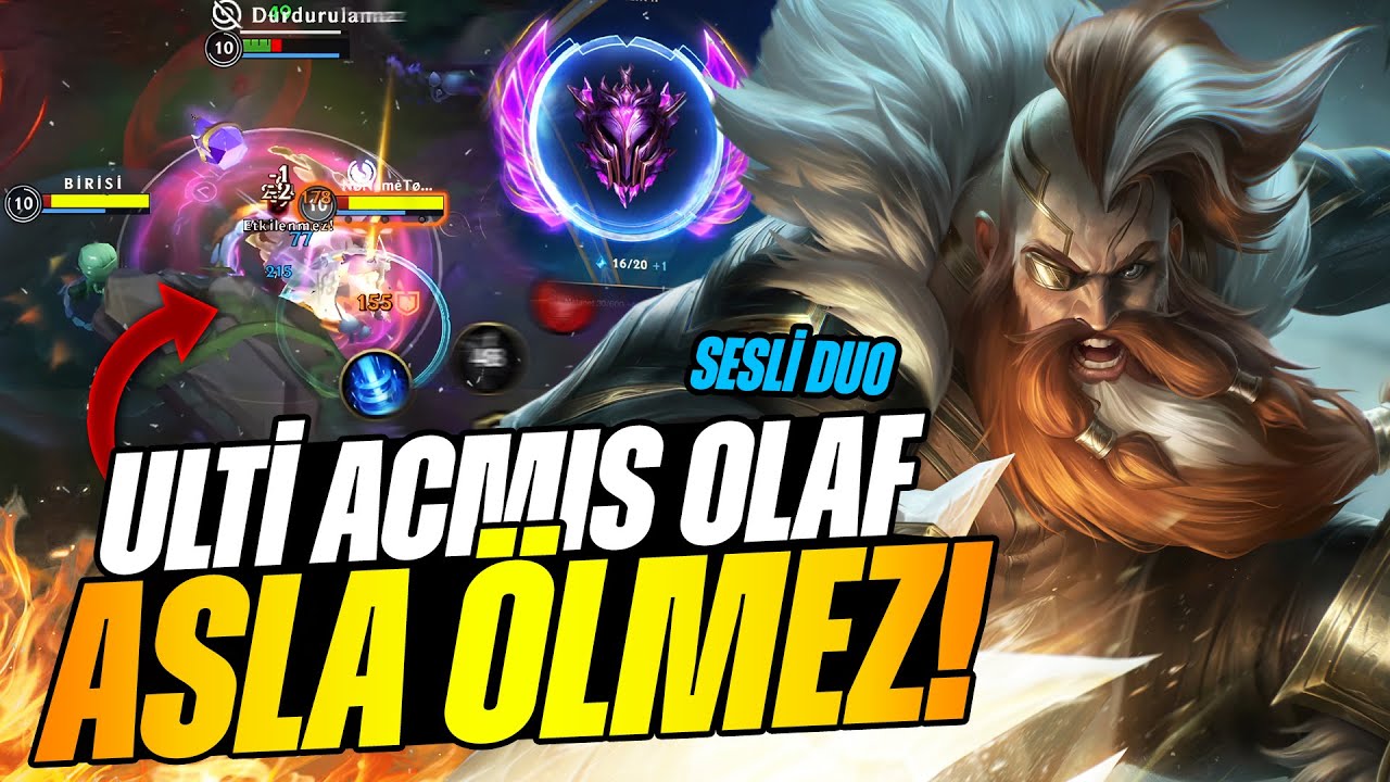 Sesli TRYHARD Duo 🔥 Olafı Öldürmenin İmkanı YOK! (1vs9) - Wild Rift