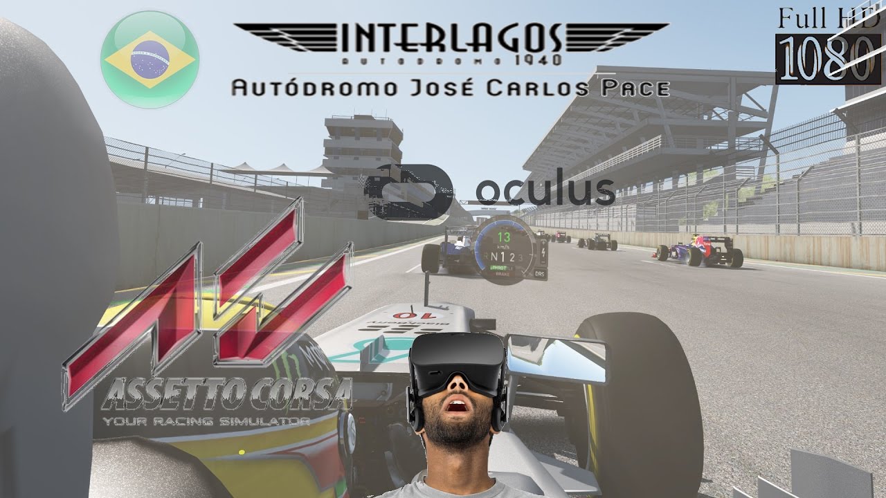Oculus Rift CV1 & Formula 1 Mod 2013 & Assetto Corsa & Interlagos ...