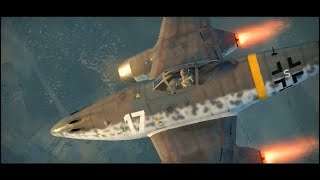 Video thumbnail of "Messerschmitt Me 262/Bf109 vs P-51 Mustang 　【War Thunder】"