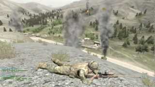 Arma2 OA Random Helicopter Crash.