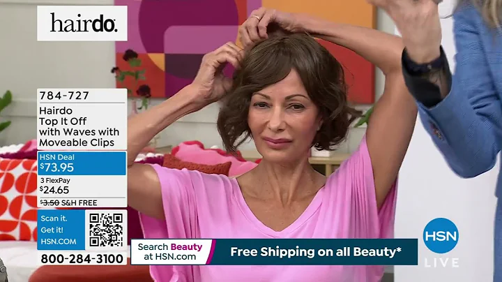 Hairdo Top It Off with Waves with Moveable Clips