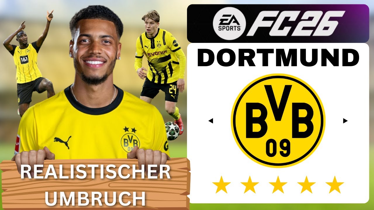 Realistischer Umbruch│So fixe ich Borussia Dortmund in 3 Saisons ⚫🟡