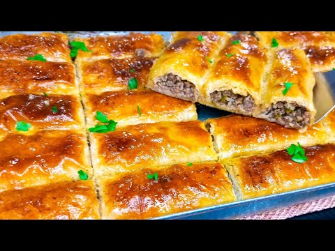 بلفة جلاش وبثوانى اعمليه البوريك التركي باللحمة المفرومة أحلي فطار تقدميه بطعم يشرفك في العزومات