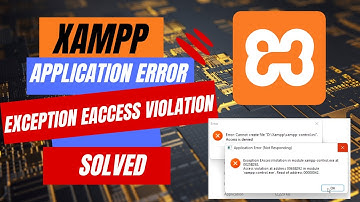 Xampp Application Exception EAccessViolation Error  Xampp-Control.exe | Solved