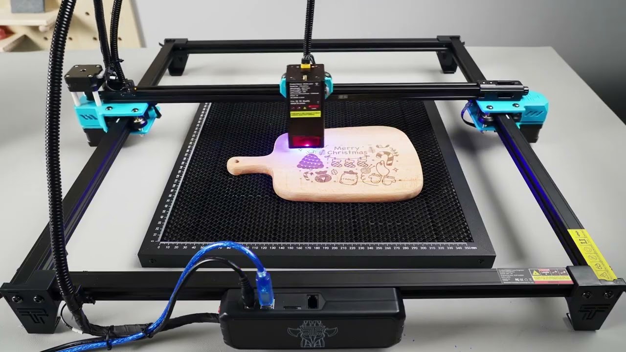 20W Beast Mode! TTS-20 Pro Laser Engraver Speed Test at 500mm/s