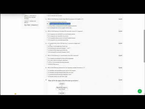 NPTEL Problem Solving Through Programming in C Week 1 Assignment Solution July 2024 |IIT Kharagpur