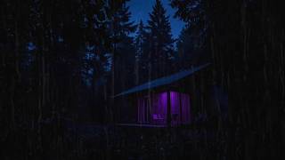 EXTREME Rain & Thunder in Hidden Forest House | Powerful Rain Sounds for Deep Sleep