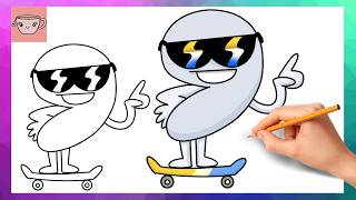 How To Draw Nine (9) from Battle for Dream Island TPOT | BFB BFDI | Drawing Tutorial