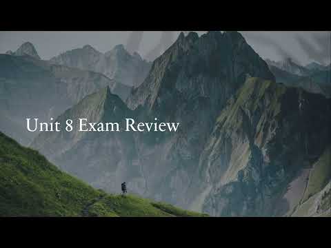 PC BIO 202 Unit 8 Exam Review Part 1