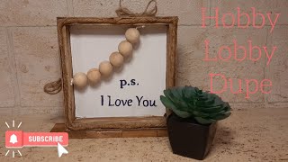 FARMHOUSE DIY  Hobby Lobby Dupe