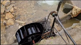 Water wheel testing 220v electricity does not have enough rotation and weak power