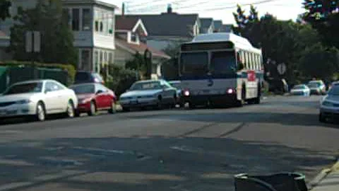 MTA bus: CNG # 714 orion 5 on 62nd drive passing by on the Q38