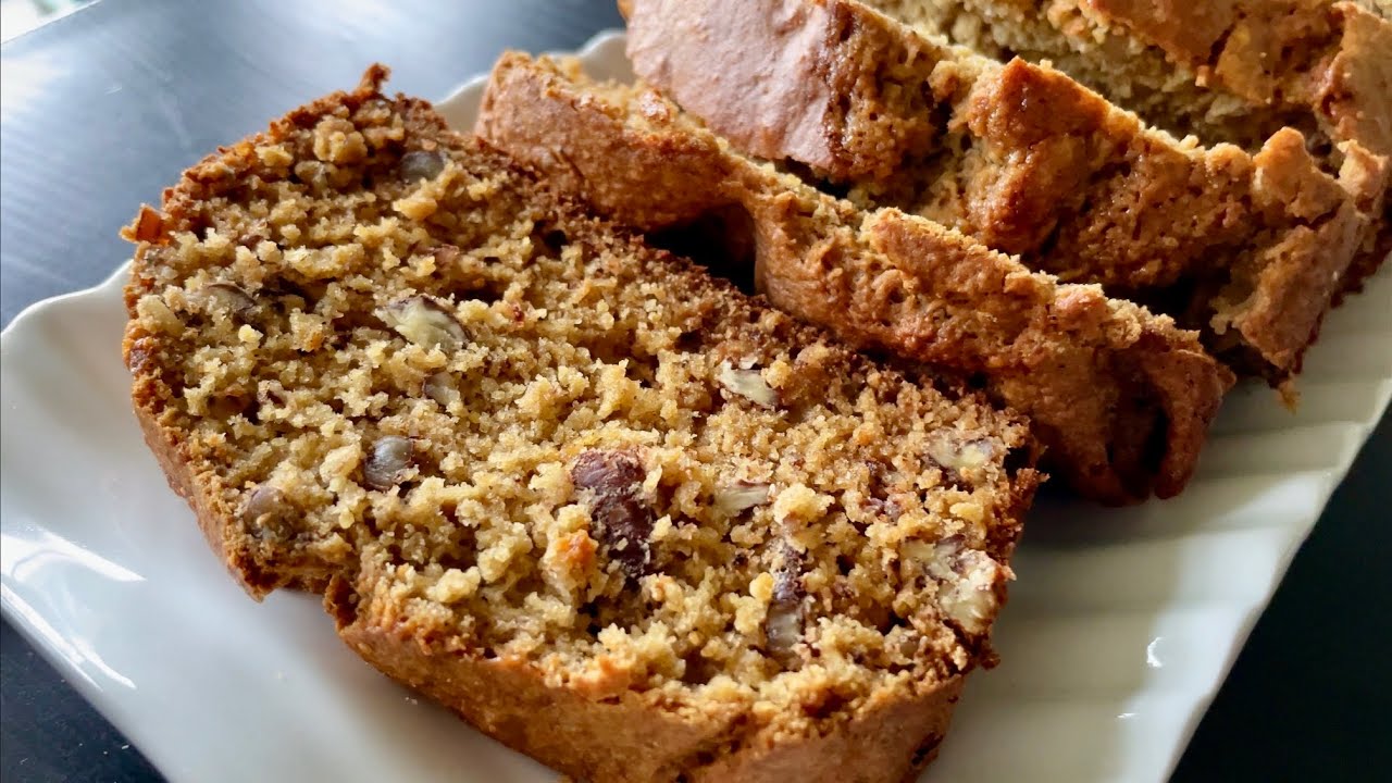 Moist Oatmeal Banana Nut Bread, No Sugar Added! Very Easy Recipe! YouTube