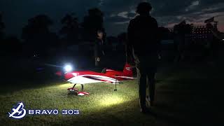 Nighttime Spectacle: CARF Models Extra RC Plane with LED Lights at Weston Park Airshow 2023