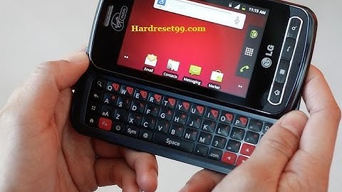 LG Optimus Slider Hard reset, Factory Reset & Password Recovery