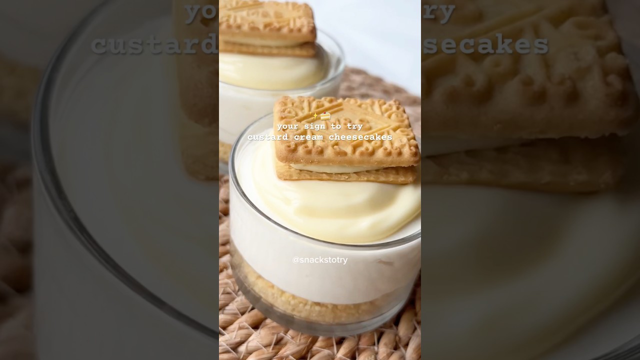 Custard Cream Cheesecakes 
