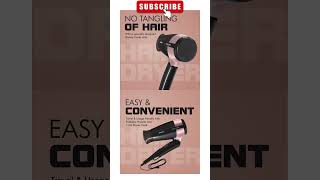 Havells 1200W Foldable Hair Dryer | Heat Balance Technology | Cool Black | Hd3161-1200 Watts