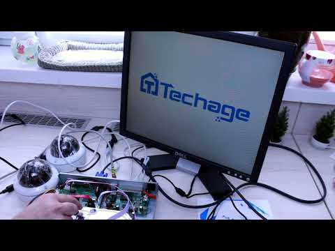Сетевой видеорегистратор Techage с POE и 4 камерами / Безопасность