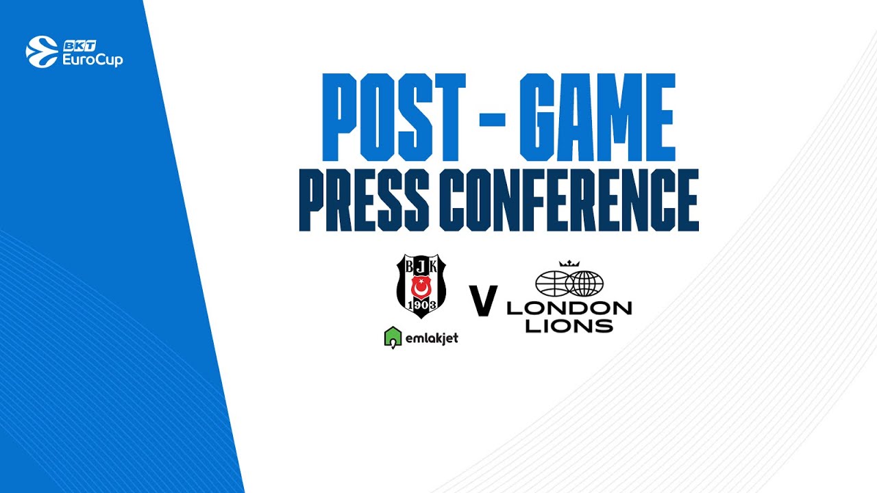 Beşiktaş Emlakjet - London Lions / Press Conference 