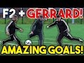 Steven GERRARD + F2Freestylers EPIC Shooting Session | AMAZING GOALS | Billy Wingrove & Jeremy Lynch