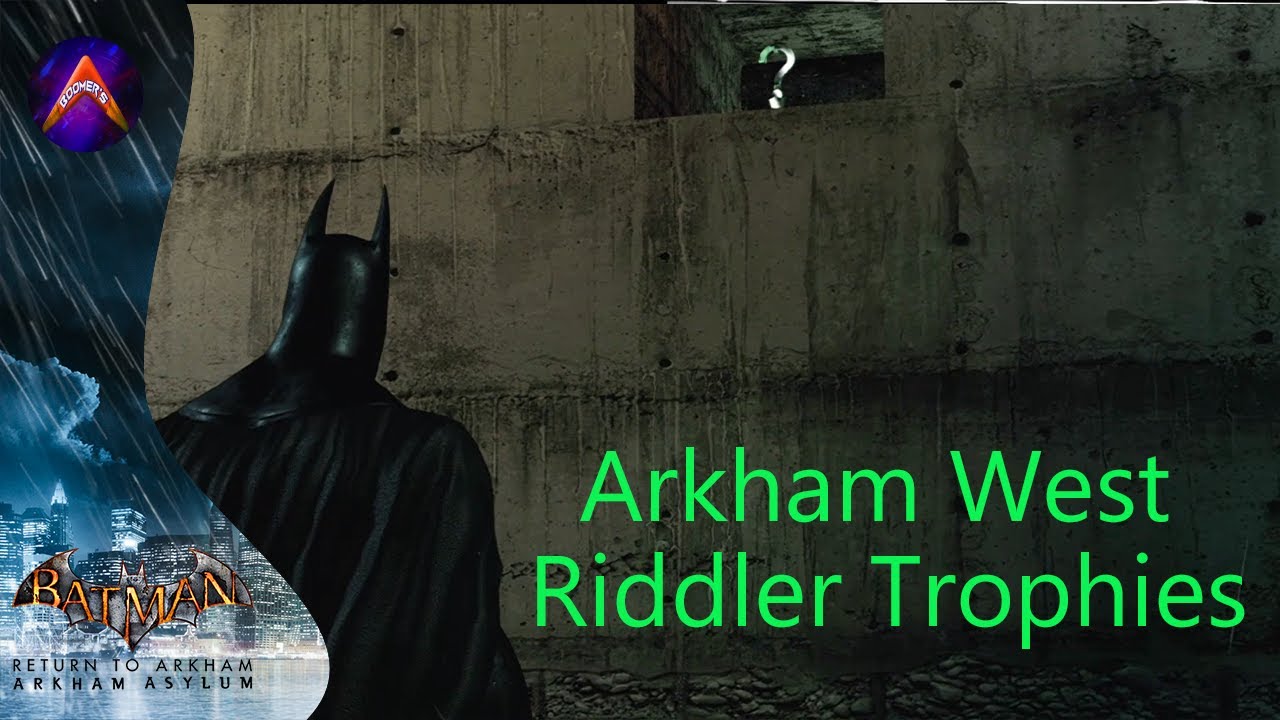 Arkham Island West Riddler Trophies - Batman Arkham Asylum