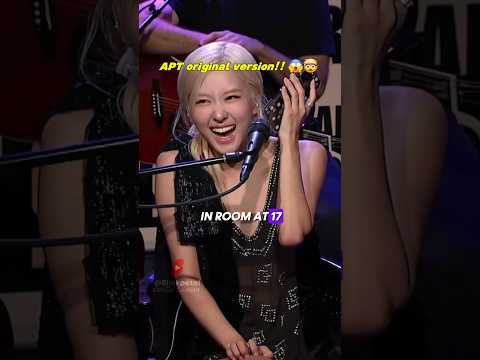 Rosé Revealed The First Original Version Of Apt Blackpink Rosé Shorts 