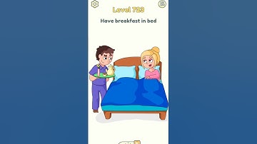 Have Breakfast 🤤 in Bed 🤔 | Dop2 new level 723 ⁉️✅ @Priyal_Kukreja#puzzle #shorts #gaming #viral