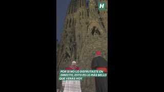 El Papa bendice el deslumbrante sueño de Gaudí en la Sagrada Familia: la torre de Jesús